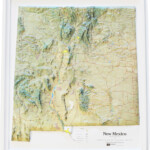 Buy New Mexico Relief Map Flagline