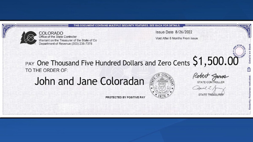 Call Center Set Up In Colorado For TABOR Refund Checks