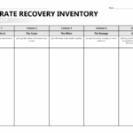 Celebrate Recovery Inventory Worksheet