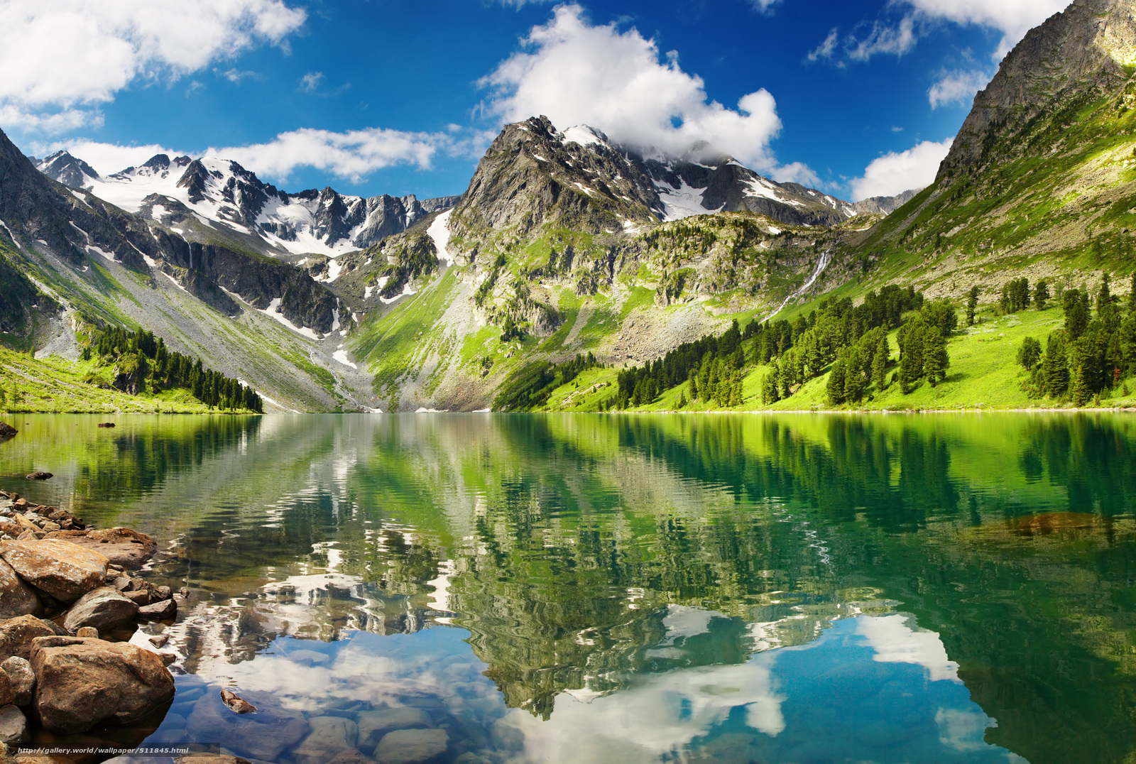 Descargar Gratis Lago Montaas Agua Fondos De Escritorio En La