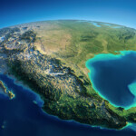 Exaggerated Relief Map Of Mexico Tierra Desde El Espacio Piramides