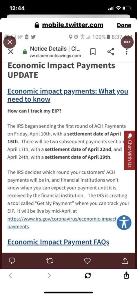 Get My Payment Irs gov Eip Irs 2020 Stimulus Check Tutorial Still 