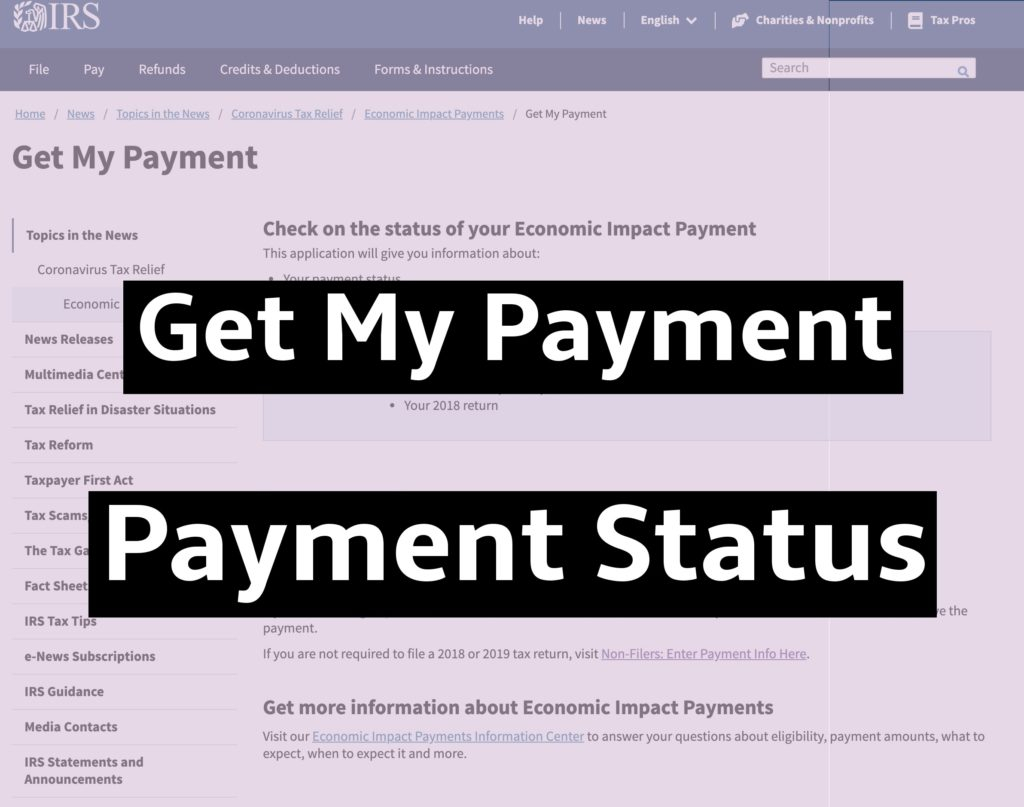 Get My Payment Status Where s My Refund Tax News Information