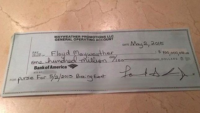 Here s What Happened When Floyd InstaFLEXED With A 100 Million Check 