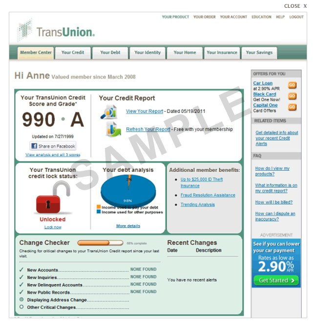 How To Get My Transunion Credit Report KnowYourCreditScore