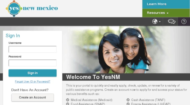 Https www yes state nm us Login YesNM Portal Login Account