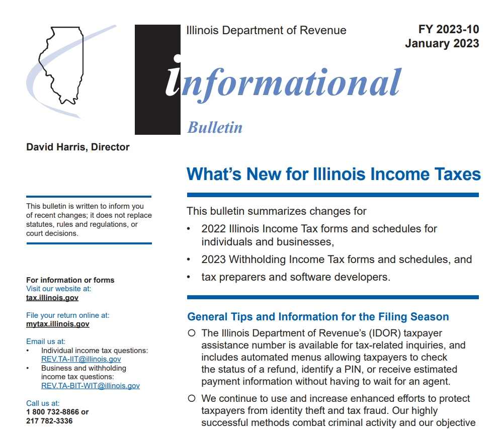 Illinois Income Tax Rebate 2023 Tax Rebate