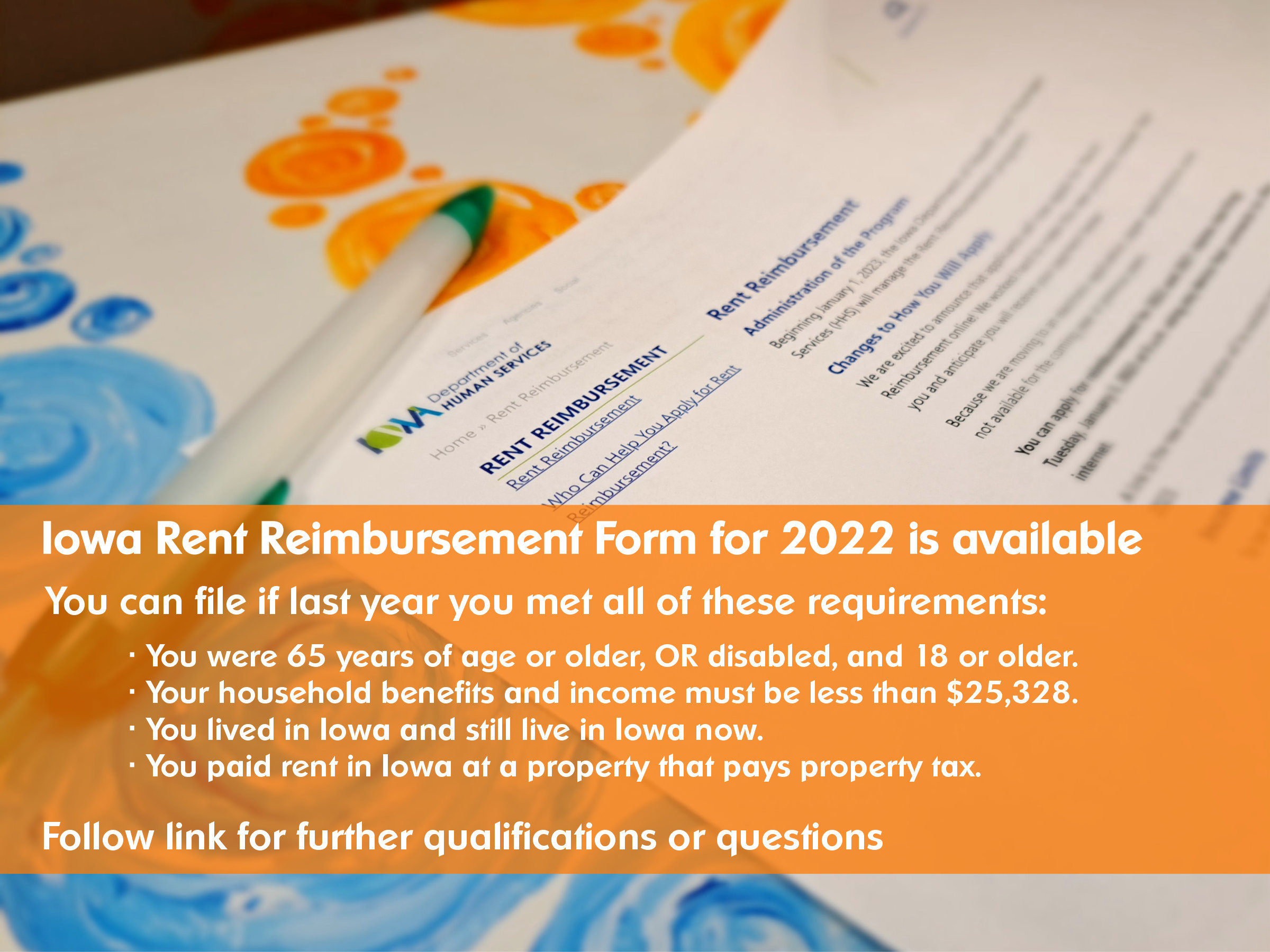 Iowa Rent Reimbursement Form 2023 Printable Forms Free Online