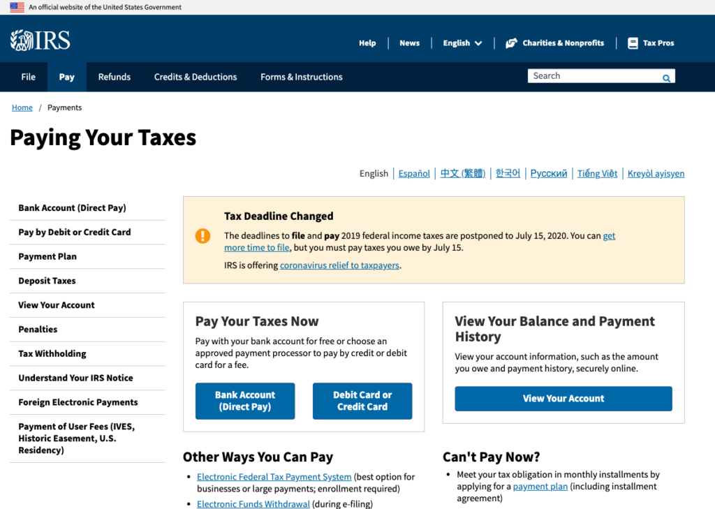  IRS Payments Online IRS Installment Agreement Charges 2022 