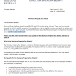 Montana Tax Rebate PrintableRebateForm