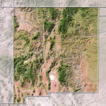 New Mexico Shaded Relief Map