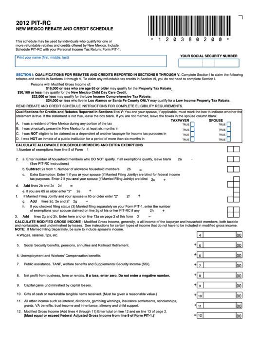 Nm Low Income Comprensive Tax Rebate Lowesrebate