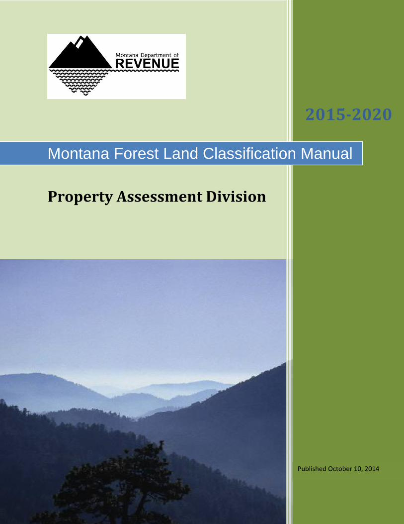  PDF 2015 2020 Mtrevenue gov The Forest Productivity 