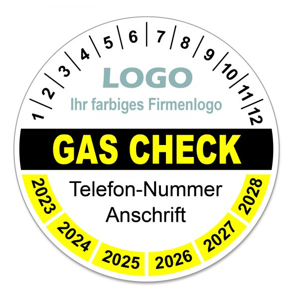 Pr fplakette Gas Check N n Verlag