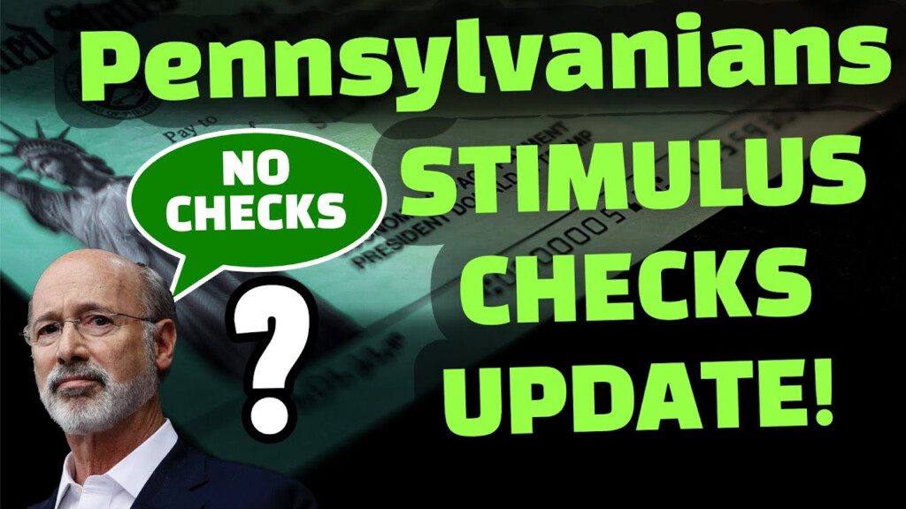 STIMULUS CHECK UPDATE TODAY PA STIMULUS CHECKS ARE OVER YouTube